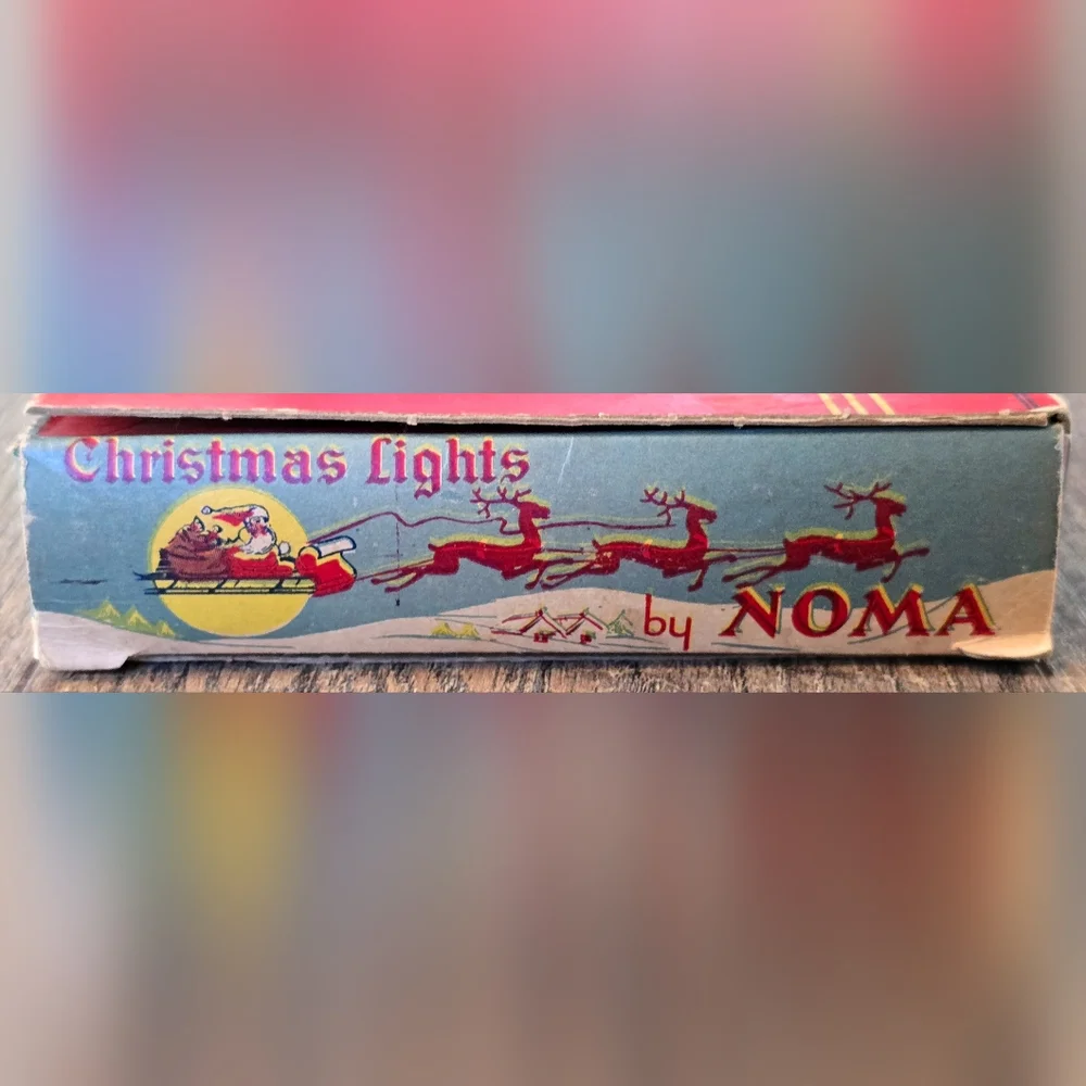Vintage 1939 Christmas Lights By Noma in Original Box Bakelite C7